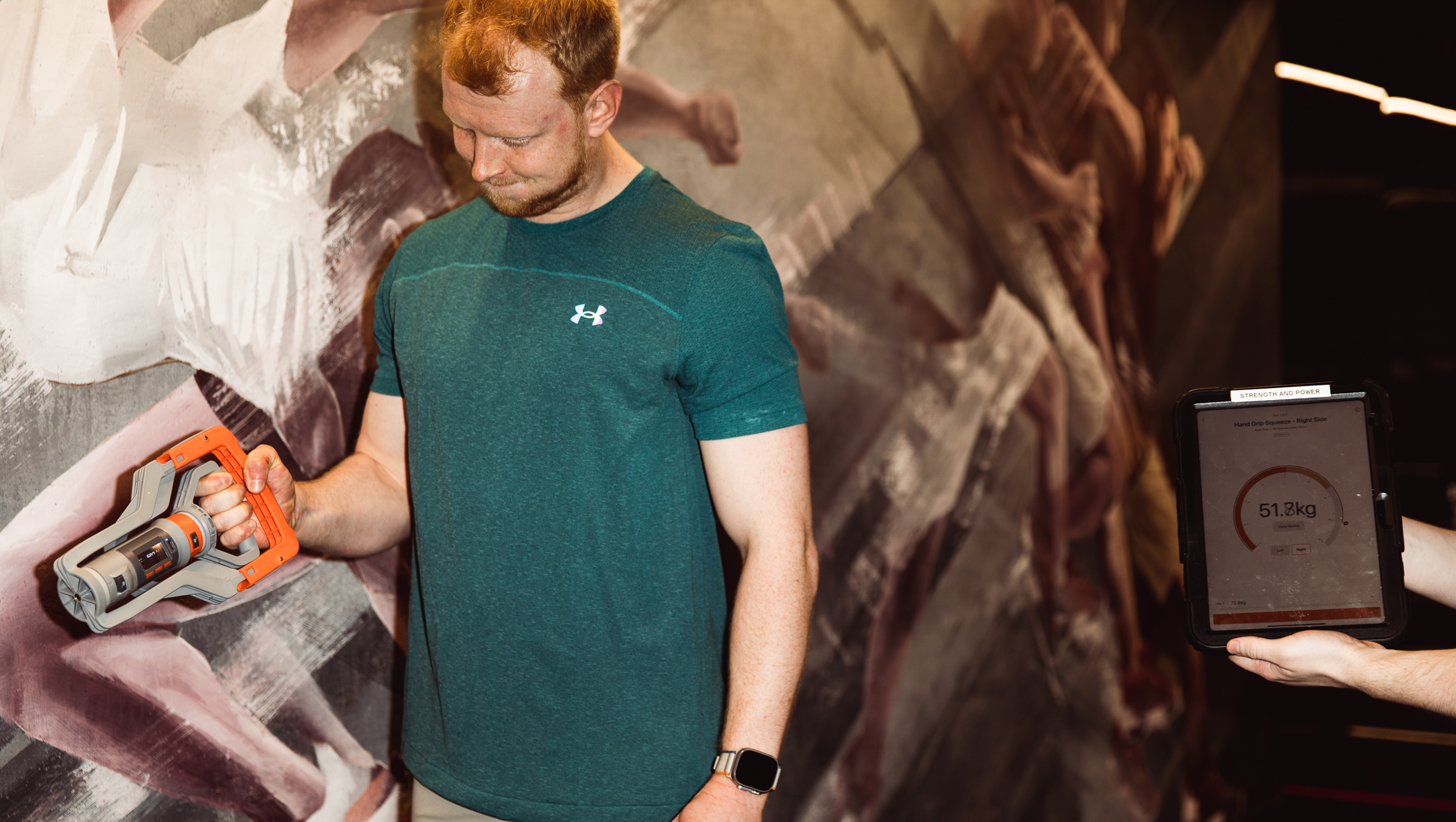 Harry Bullmore participating in tests at the Under Armour Next Academy