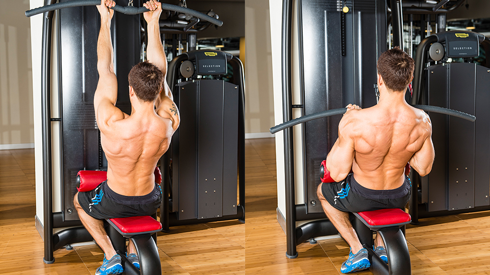 Underhand lat pull-down